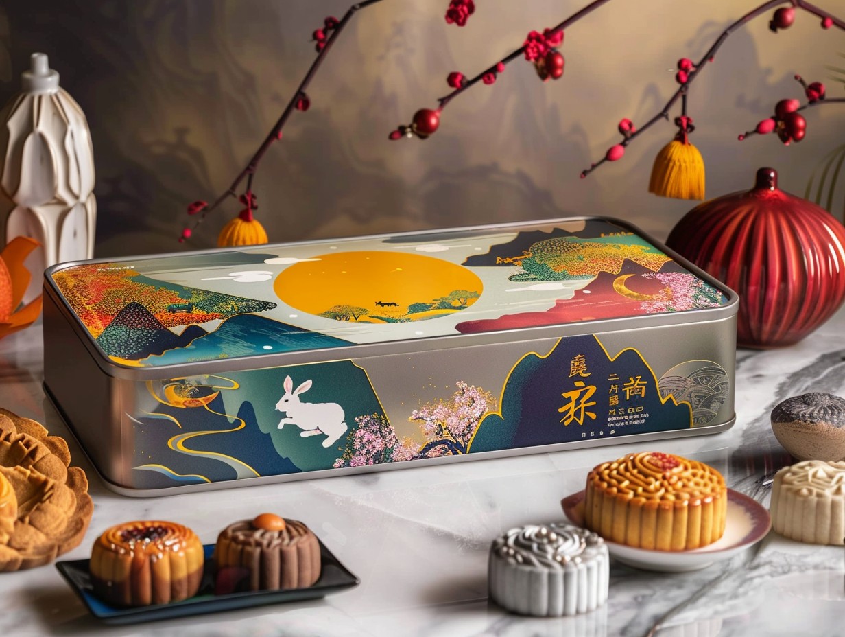 中秋月饼盒子包装企业独家透露：中秋月饼银色高档包装盒子制作的点点滴滴